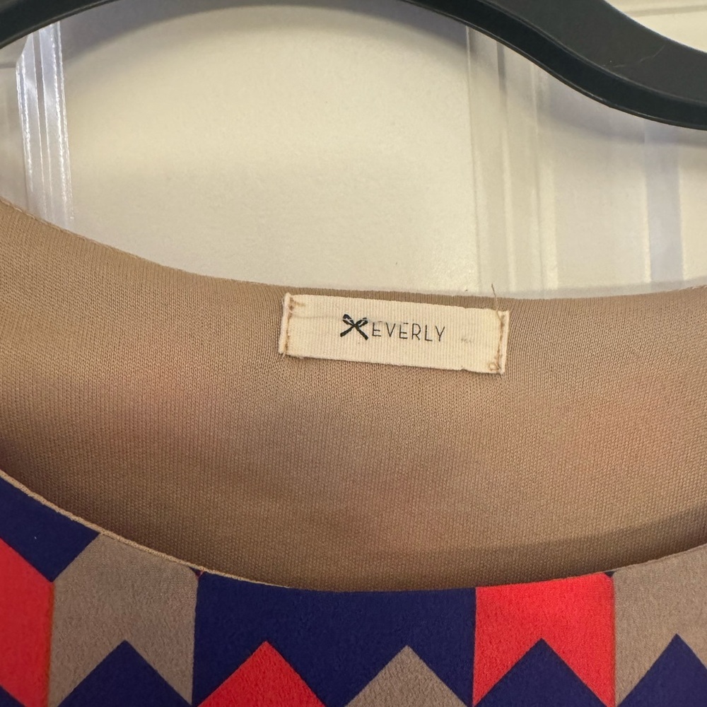 Everly Multicolor Chevron Dress - Picture 6 of 6